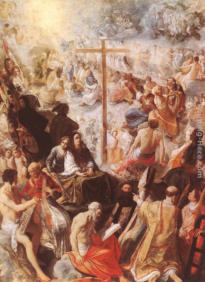 Glorification of the Cross painting - Adam Elsheimer Glorification of the Cross art painting
